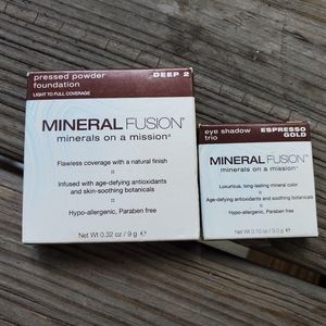 Mineral Fusion pressed powder & eye shadow bundle